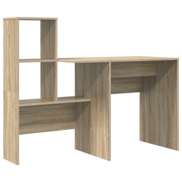 Vidaxl Miza Sonoma hrast 131,5 x 50 x 106,5 cm Inženirski les
