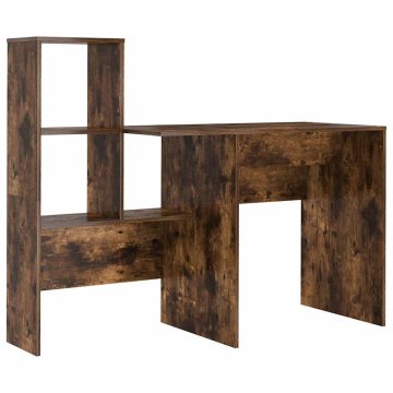 Vidaxl Miza Dimljeni oreh 131,5 x 50 x 106,5 cm Inženirski les