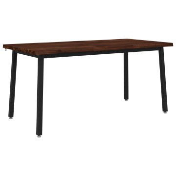 Vidaxl Jedilna miza z naravno robom 160 x 70 x 75 cm