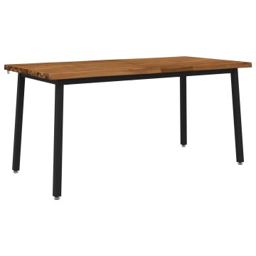 Vidaxl Jedilna miza z naravno robom 160 x 70 x 75 cm