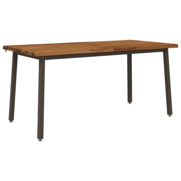 Vidaxl Jedilna miza z naravno robom 160 x 70 x 75 cm