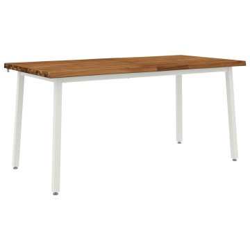 Vidaxl Jedilna miza z naravno robom 160 x 90 x 75 cm