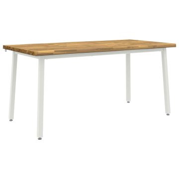 Vidaxl Jedilna miza z naravno robom 140 x 90 x 75 cm