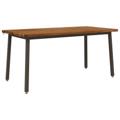 Vidaxl Kvadratna jedilna miza 160 x 70 x 75 cm Masiven les akacije