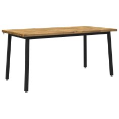Vidaxl Kvadratna jedilna miza 160 x 70 x 75 cm Masiven les akacije