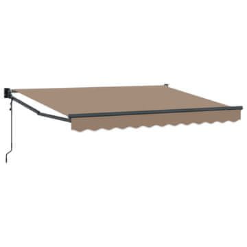 Vidaxl Electric Awning 3,5 x 2 m Taupe 100% Polyester