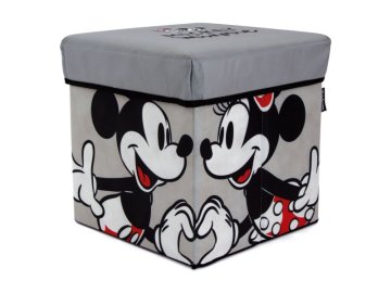 Arditex Zložljiva škatla za shranjevanje in tabureta Minnie Mouse 30 x 30 x 30 cm, WD16706