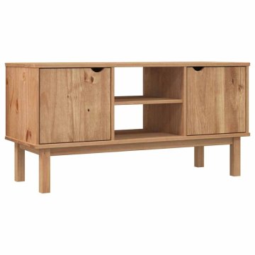 Vidaxl TV omarica 113,5x43x57 cm trdna borovina