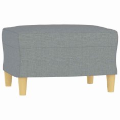 Vidaxl Stolček za noge svetlo siv 60x50x41 cm blago