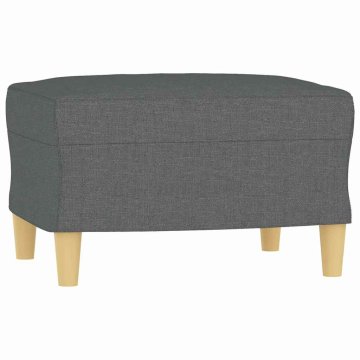Vidaxl Stolček za noge temno siv 60x50x41 cm blago