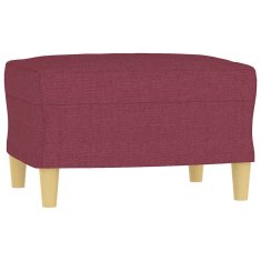 Vidaxl Stolček za noge vinsko rdeč 60x50x41 cm blago