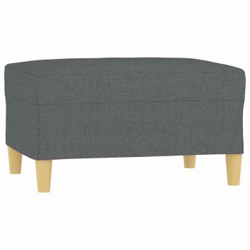 Vidaxl Stolček za noge temno siv 70x55x41 cm blago