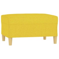 Vidaxl Stolček za noge svetlo rumen 70x55x41 cm blago