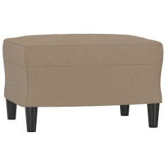Vidaxl Stolček za noge kapučino barve 60x50x41 cm umetno usnje