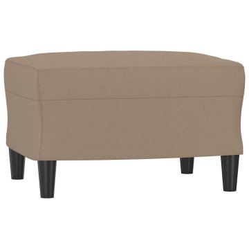 Vidaxl Stolček za noge kapučino barve 60x50x41 cm umetno usnje