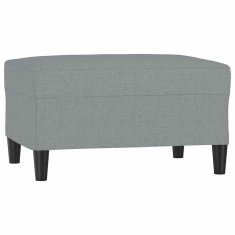 Vidaxl Stolček za noge svetlo siv 70x55x41 cm blago