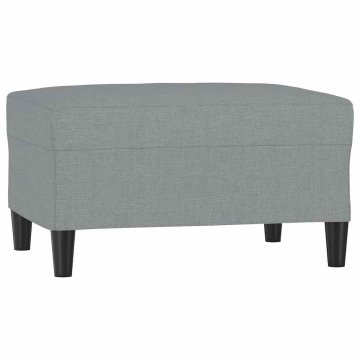 Vidaxl Stolček za noge svetlo siv 70x55x41 cm blago