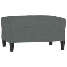Vidaxl Stolček za noge temno siv 70x55x41 cm blago