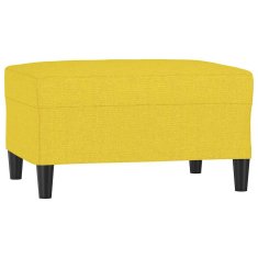 Vidaxl Stolček za noge svetlo rumen 70x55x41 cm blago