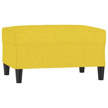 Vidaxl Stolček za noge svetlo rumen 70x55x41 cm blago