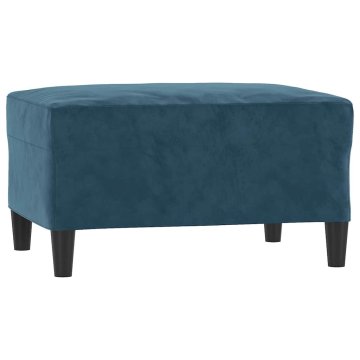 Vidaxl Stolček za noge moder 70x55x41 cm žamet