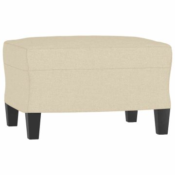Vidaxl Stolček za noge krem 60x50x41 cm blago