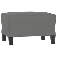 Vidaxl Stolček za noge temno siv 60x50x41 cm tkanina iz mikrovlaken