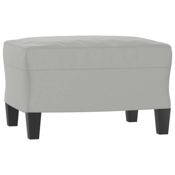 Vidaxl Stolček za noge svetlo siv 60x50x41 cm tkanina iz mikrovlaken