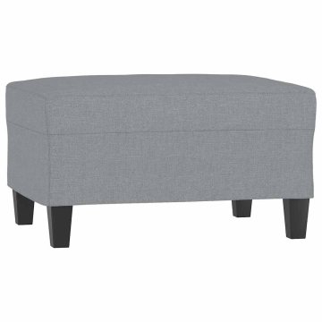 Vidaxl Stolček za noge svetlo siv 70x55x41 cm blago