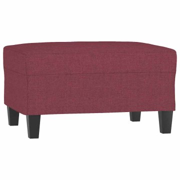 Vidaxl Stolček za noge vinsko rdeče 70x55x41 cm blago
