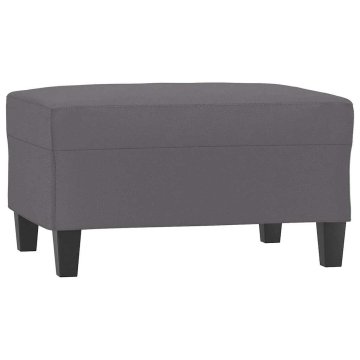 Vidaxl Stolček za noge siv 70x55x41 cm umetno usnje
