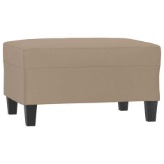 Vidaxl Stolček za noge kapučino barve 70x55x41 cm umetno usnje