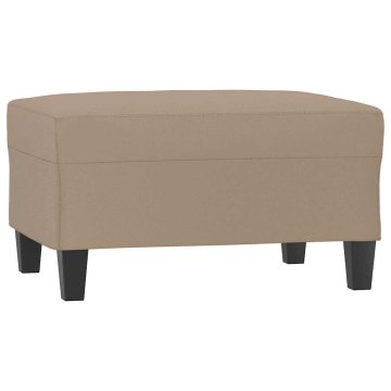 Vidaxl Stolček za noge kapučino barve 70x55x41 cm umetno usnje