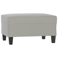 Vidaxl Stolček za noge svetlo siv 70x55x41 cm tkanina iz mikrovlaken