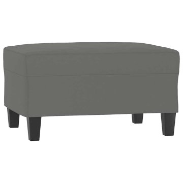 Vidaxl Stolček za noge temno siv 70x55x41 cm tkanina iz mikrovlaken
