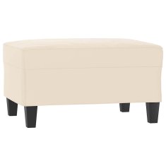 Vidaxl Stolček za noge bež 70x55x41 cm tkanina iz mikrovlaken