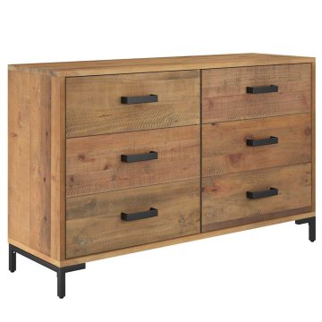 Vidaxl Komoda 110x35x70 cm trdna reciklirana borovina