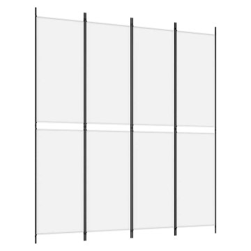Vidaxl Paravan 4-delni 200x220 cm črno blago