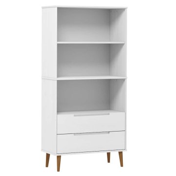 Vidaxl Knjižna omara MOLDE 85x35x170,5 cm trdna borovina