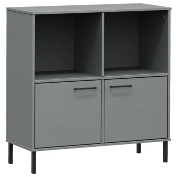 Vidaxl Knjižna omara z nogami 90x35x90,5 cm trden les OSLO