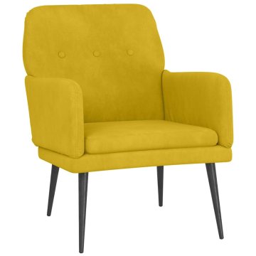 Vidaxl Fotelj rumen 62x79x79 cm žamet