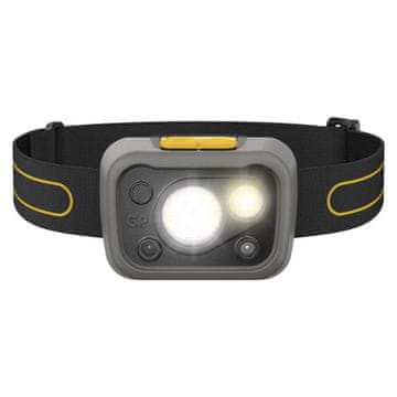GP Discovery CHW54 naglavna LED svetilka, 375 lm, rumeno-siva