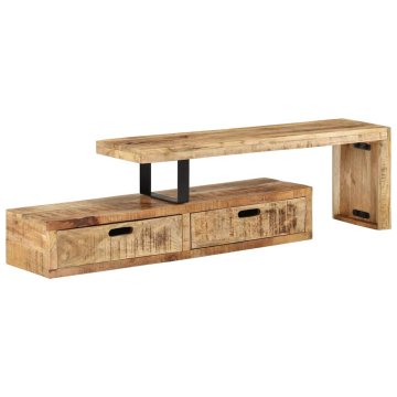 Vidaxl TV stojalo (118-200) x 30 x 40 cm masiven les, mango