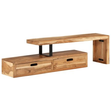 Vidaxl TV stojalo (118-200) x 30 x 40 cm masivni akacijev les