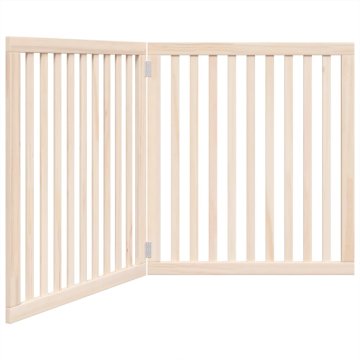 Vidaxl Vrata za pse zložljiva 2 panela 160 cm topolovina