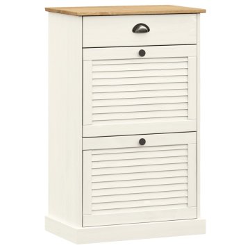 Vidaxl Omara za čevlje VIGO 60x35x96 cm trdna borovina