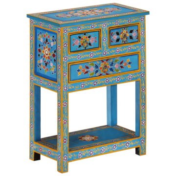 Vidaxl Komoda turkizna 55x30x76 cm trden mangov les