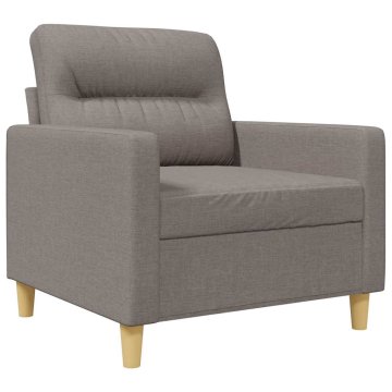 Vidaxl Fotelj taupe 60 cm blago