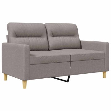 Vidaxl Dvosed taupe 120 cm blago