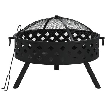 Vidaxl Kurišče z grebljico 58 cm XXL jeklo